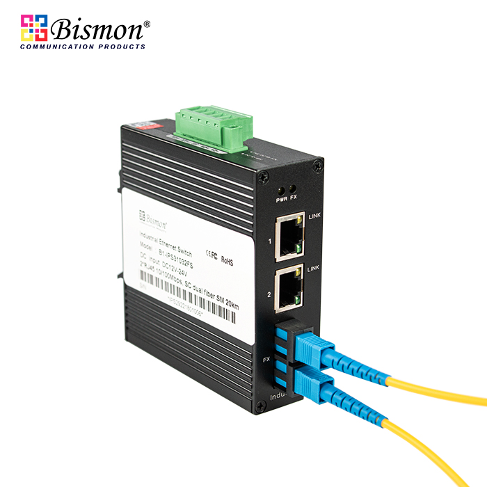 2 Ports 10/100Mbps RJ45+1xSC Port (Single-mode, Dual fiber)